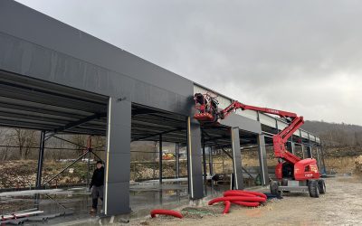 Réalisation d’un bâtiment métallique de 1 200 m² dans le Jura